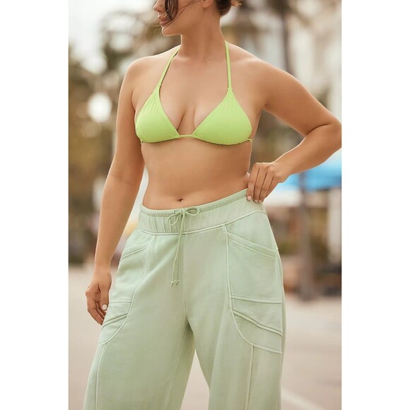 Daily Practice by Anthropologie Slouchy Jogger Pants Pull-on Ribbed L NWD 280208 - Picture 3 of 15